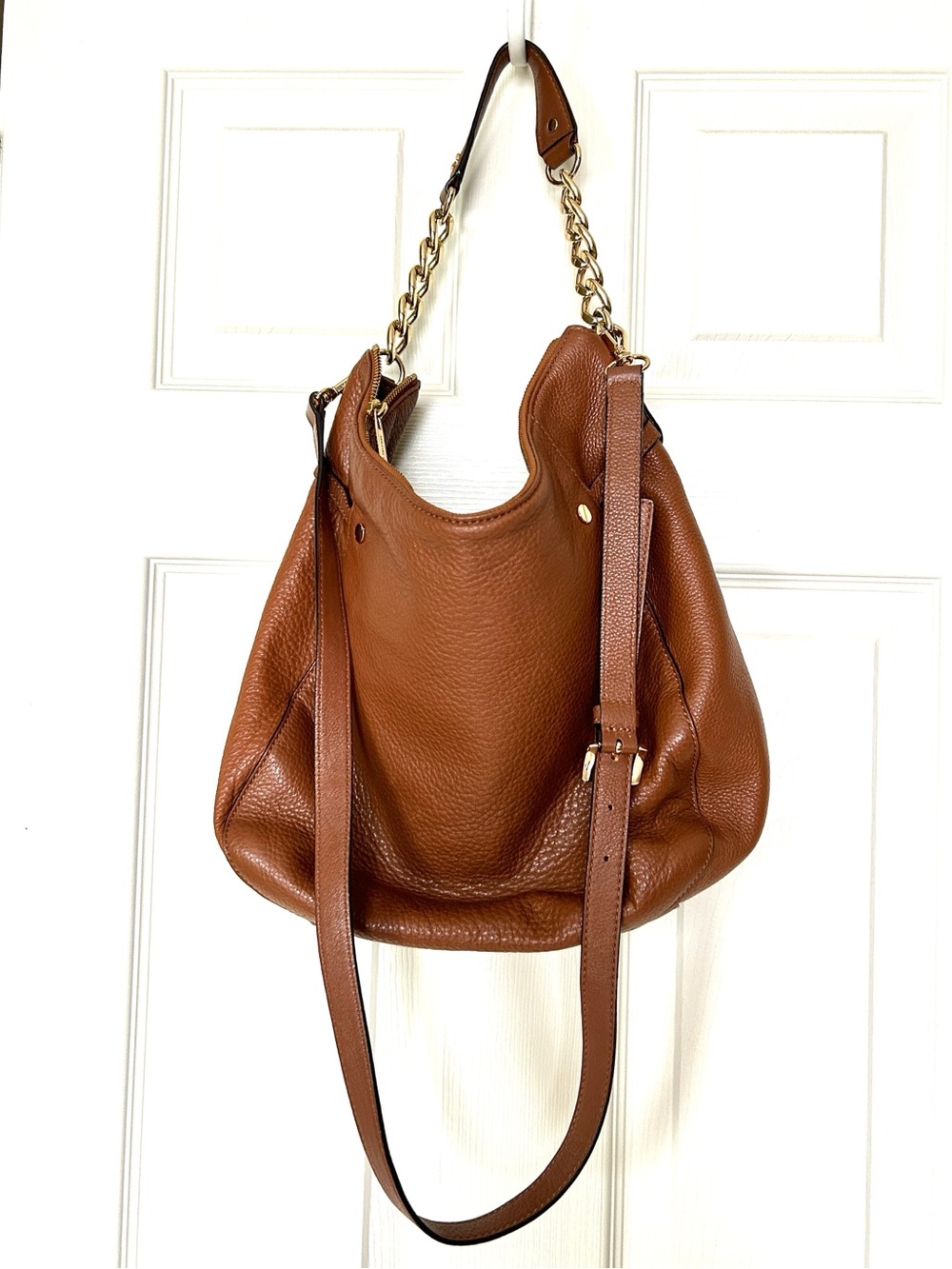 Michael kors Pebble Leather Hobo Crossbody Bag